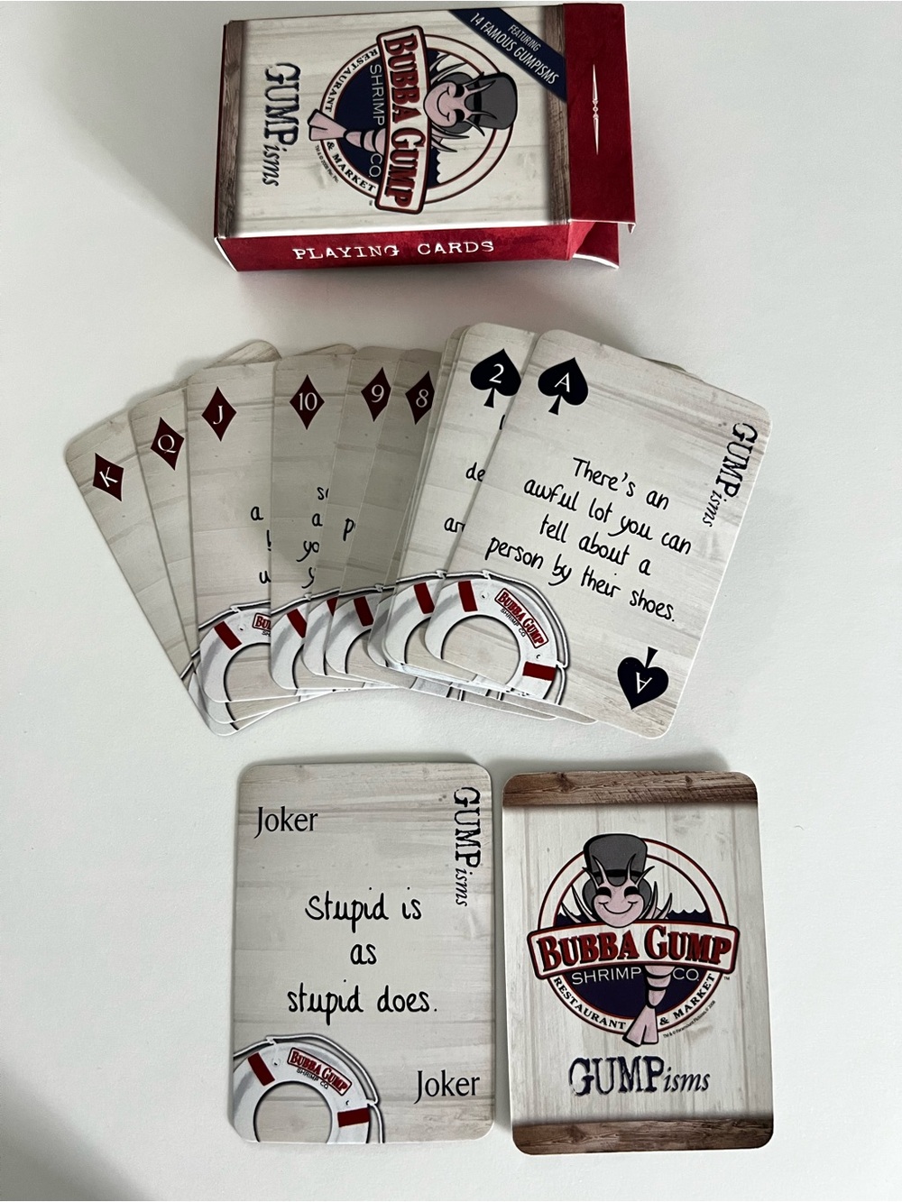 Bubba Gump Shrimp Co GUMPisms Playing Cards